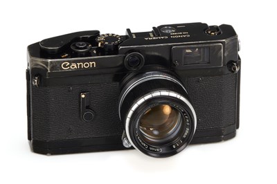 Lot 2 - Canon VI-L Black Paint + Canon Lens 1.8/50mm