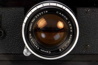 Lot 2 - Canon VI-L Black Paint + Canon Lens 1.8/50mm