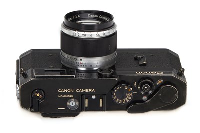 Lot 2 - Canon VI-L Black Paint + Canon Lens 1.8/50mm