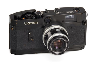 Lot 3 - Canon P Black Paint + Canon Lens 2.8/50mm
