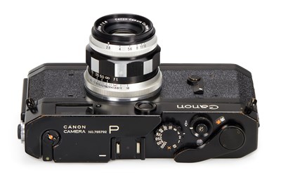 Lot 3 - Canon P Black Paint + Canon Lens 2.8/50mm
