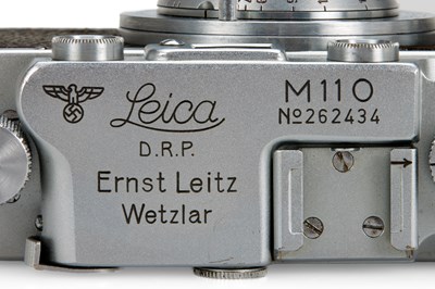 Lot 37 - Leica IIIa 'Marine M110' + Elmar 3.5/3.5cm 'Luftwaffen-Eigentum'