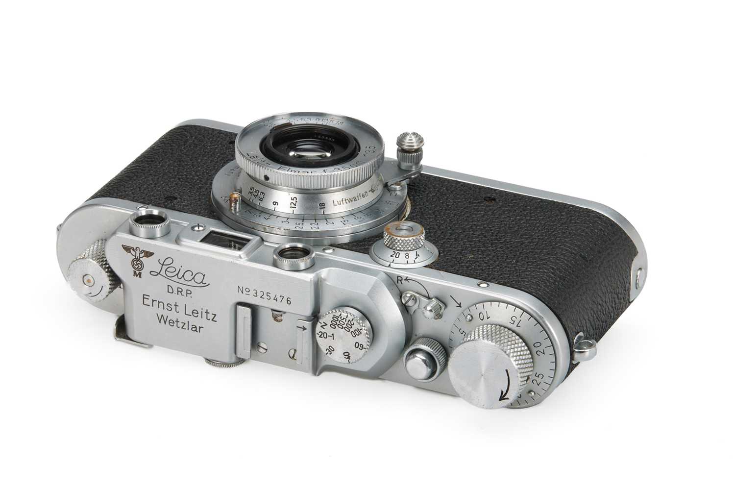 Lot 38 - Leica IIIa 'Marine' + 3.5/3.5cm 'Luftwaffen-Eigentum'