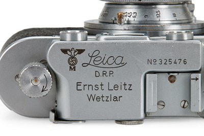 Lot 38 - Leica IIIa 'Marine' + 3.5/3.5cm 'Luftwaffen-Eigentum'