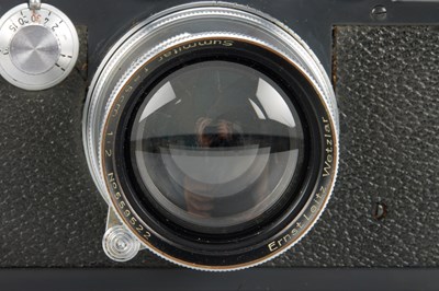 Lot 41 - Leica IIIc K grey 'US Army' + Summitar 2/5cm