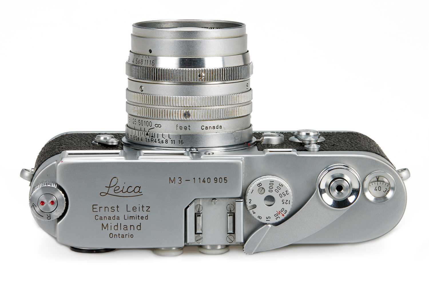 Lot 81 - Leica M3 ELC Midland + Summarit 1.5/5cm