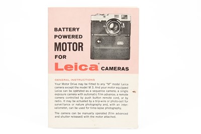 Lot 87 - Leica M2 Black Paint + New York Motor Drive