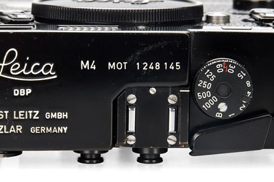 Lot 90 - Leica M4-MOT Black Paint + NY Motor