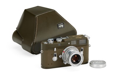 Lot 91 - Leica M4 Olive + Elmar 2.8/50mm Y 'Bundeswehr'