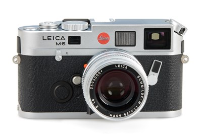Lot 99 - Leica M6 TTL 0.72 Chrome +  Summilux-M ASPH. 1.4/35mm