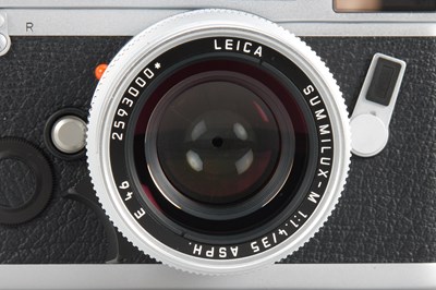 Lot 99 - Leica M6 TTL 0.72 Chrome +  Summilux-M ASPH. 1.4/35mm