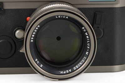 Lot 102 - Leica M7 'Handmade Titanium Camera' Prototype + Summilux-M 1.4/35mm ASPH. Titanium