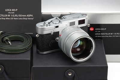 Lot 107 - Leica M3-P Chrome + Noctilux 0.95/50mm Chrome 10326