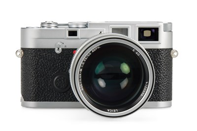 Lot 107 - Leica M3-P Chrome + Noctilux 0.95/50mm Chrome 10326