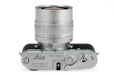 Lot 107 - Leica M3-P Chrome + Noctilux 0.95/50mm Chrome 10326