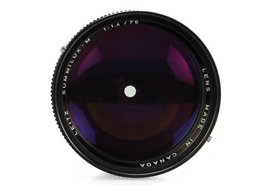 Lot 133 - Leica Summilux-M 1.4/75mm 11814