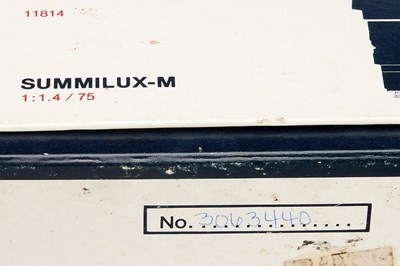 Lot 133 - Leica Summilux-M 1.4/75mm 11814