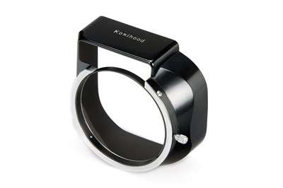 Lot 154 - Konishiroku f.M39 Hexanon 1.2/60mm Black/Chrome Set