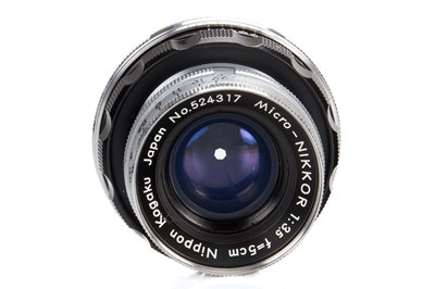 Lot 167 - Nippon Kogaku Japan f.M39 Micro-Nikkor 3.5/5cm