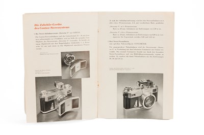 Lot 211 - Zeiss Ikon  'Contax-Stereophotographie' Booklet