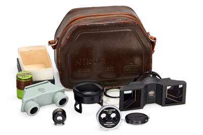 Lot 229 - Nippon Kogaku Japan Stereo-Nikkor 3.5/3.5cm Outfit