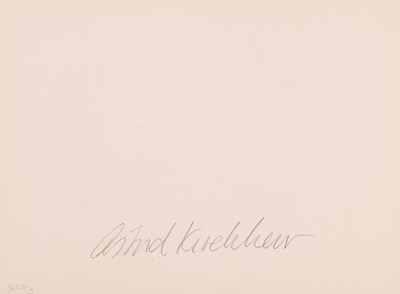 Lot 97 - ASTRID KIRCHHERR (* 1938)