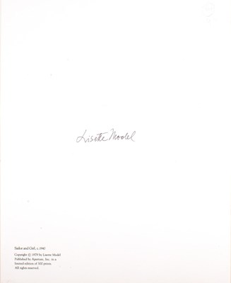 Lot 138 - LISETTE MODEL (1901–1983)