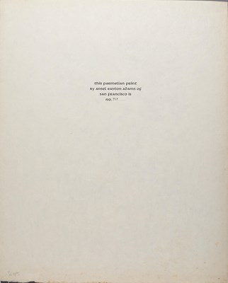 Lot 62 - ANSEL ADAMS (1902–1984)