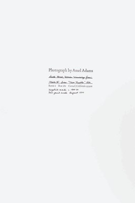 Lot 64 - ANSEL ADAMS (1902–1984)