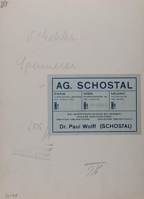 Lot 87 - PAUL WOLFF (1887–1951)