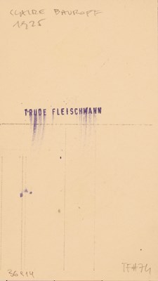 Lot 3 - TRUDE FLEISCHMANN (1895–1990)