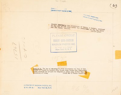 Lot 44 - ROBERT CAPA (1913–1954)