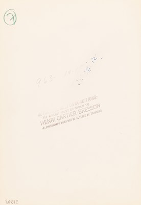 Lot 92 - HENRI CARTIER-BRESSON (1908–2004)