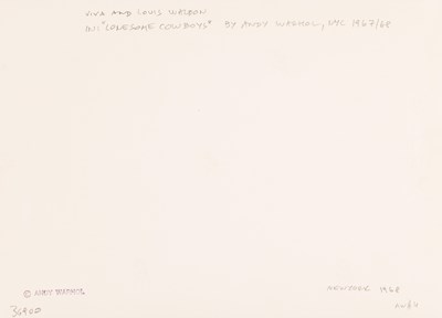 Lot 161 - ANDY WARHOL (1928–1987)