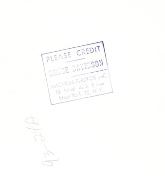 Lot 69 - BRUCE DAVIDSON (* 1933)