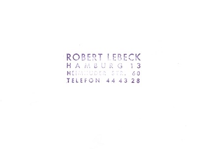 Lot 108 - ROBERT LEBECK (1929–2014)