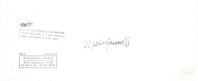 Lot 147 - MARIO GIACOMELLI (1925–2000)