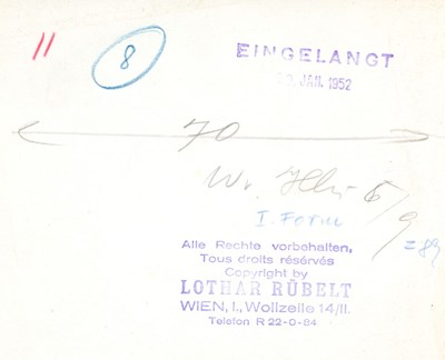 Lot 41 - LOTHAR RÜBELT (1901–1990)