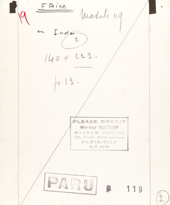 Lot 133 - WERNER BISCHOF (1916–1954)