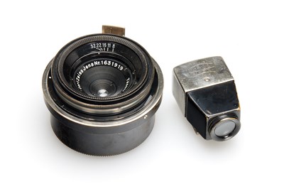 Lot 3 - Carl Zeiss Jena f. Contax Tessar 8/2.8cm Nickel + Finder