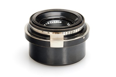 Lot 3 - Carl Zeiss Jena f. Contax Tessar 8/2.8cm Nickel + Finder