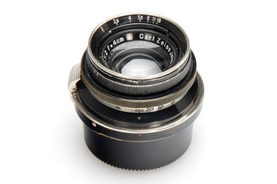 Lot 4 - Carl Zeiss Jena f. Contax  Biotar 2/4cm Black/Nickel