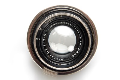 Lot 4 - Carl Zeiss Jena f. Contax  Biotar 2/4cm Black/Nickel