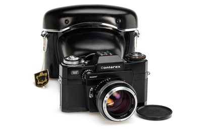 Lot 13 - Zeiss Ikon Contarex Super Black 2.Model + Planar 1.4/55mm