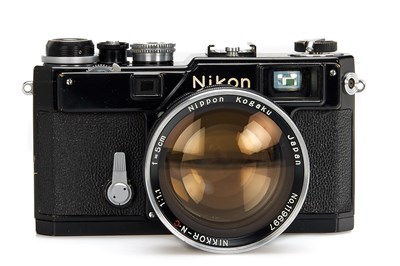 Lot 20 - Nikon S3 Olympic Black Paint + Nikkor 1.1/5cm