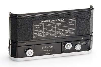 Lot 23 - Nikon F Eyelevel Black Motor Outfit