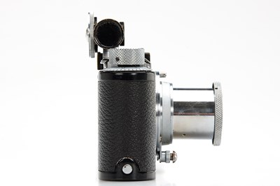 Lot 73 - Leica Standard Black/Chrome + Hektor 2.5/5cm Chrome