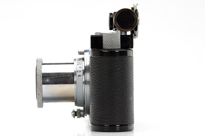Lot 73 - Leica Standard Black/Chrome + Hektor 2.5/5cm Chrome