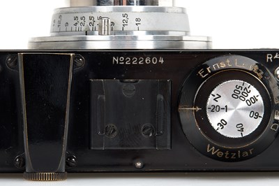 Lot 73 - Leica Standard Black/Chrome + Hektor 2.5/5cm Chrome