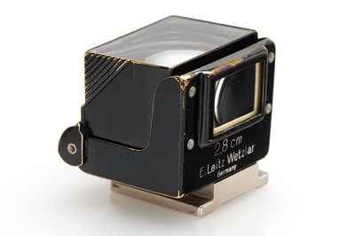 Lot 96 - Leitz Hektor 6.3/2.8cm Nickel + 2.8cm Finder SUUOQ + Hood SOOHN